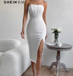 Split thigh tube dress XS SIZE 2
