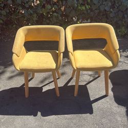 Mid Century Modern Gold Chairs