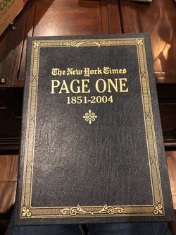 The New York Times page one 1851-2004 collectors edition bound in leather Easton press like new
