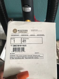 “Y” connection with valves/ Welding