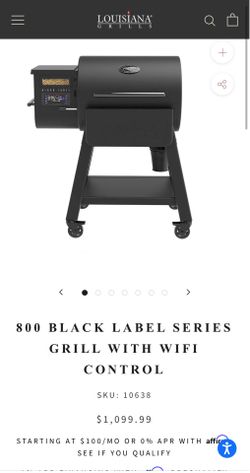LOUISIANA GRILLS LG800 BLACK LABEL PELLET SMOKER