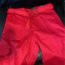 Size 34 cargo red shorts