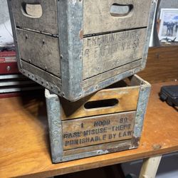 old milk crates 