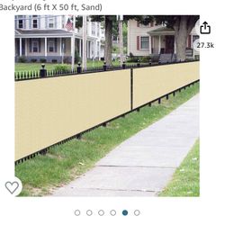 Mesh Fencing 6’x50’ $40 Per Piece I Have 5 Pieces