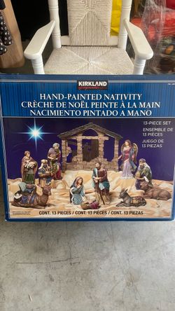 Hand painted Nativity