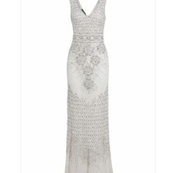 GATSBY PROM OR WEDDING DRESS IN WHITE NEW $85