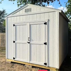 Custom Storage Shed Fences, Sidewalks Patios 