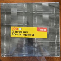 100 CD/DVD Storage Cases