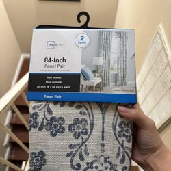 Unused 84-inch Curtains 