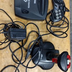 Sega Genesis 3 Console And Eight Games