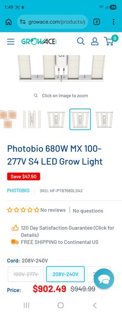 Led plant cacti grow clone flower Led  light. Hydrofarm Phantom garage tool lighting