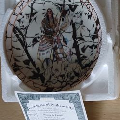 THE BRADFORD EXCHANGE LIMITED & NUMBERED COLLECTOR PLATE "SEEING THE UNSEEN" WITH COA