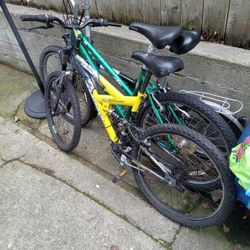 Two(2) 21 Speed  Mountain Bikes