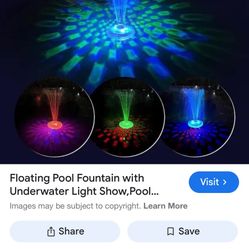 Paul fountain with light show LED $50 brand new