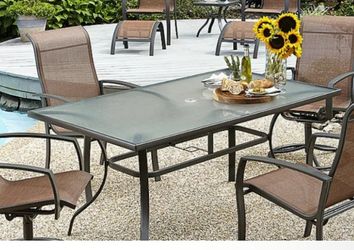 Kmart Glass Outdoor Table With Side Table
