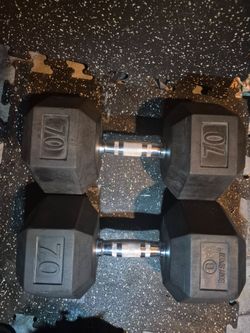 70lbs Dumbells Weights