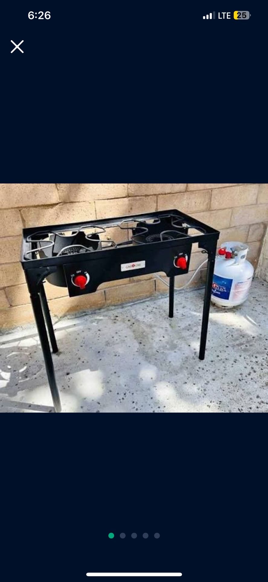 Quemador De Propano Doble Quemador Para Cocinar Parilla Portable