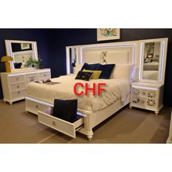 Modern elegant Queen size wall bed frames /Mattrres not included