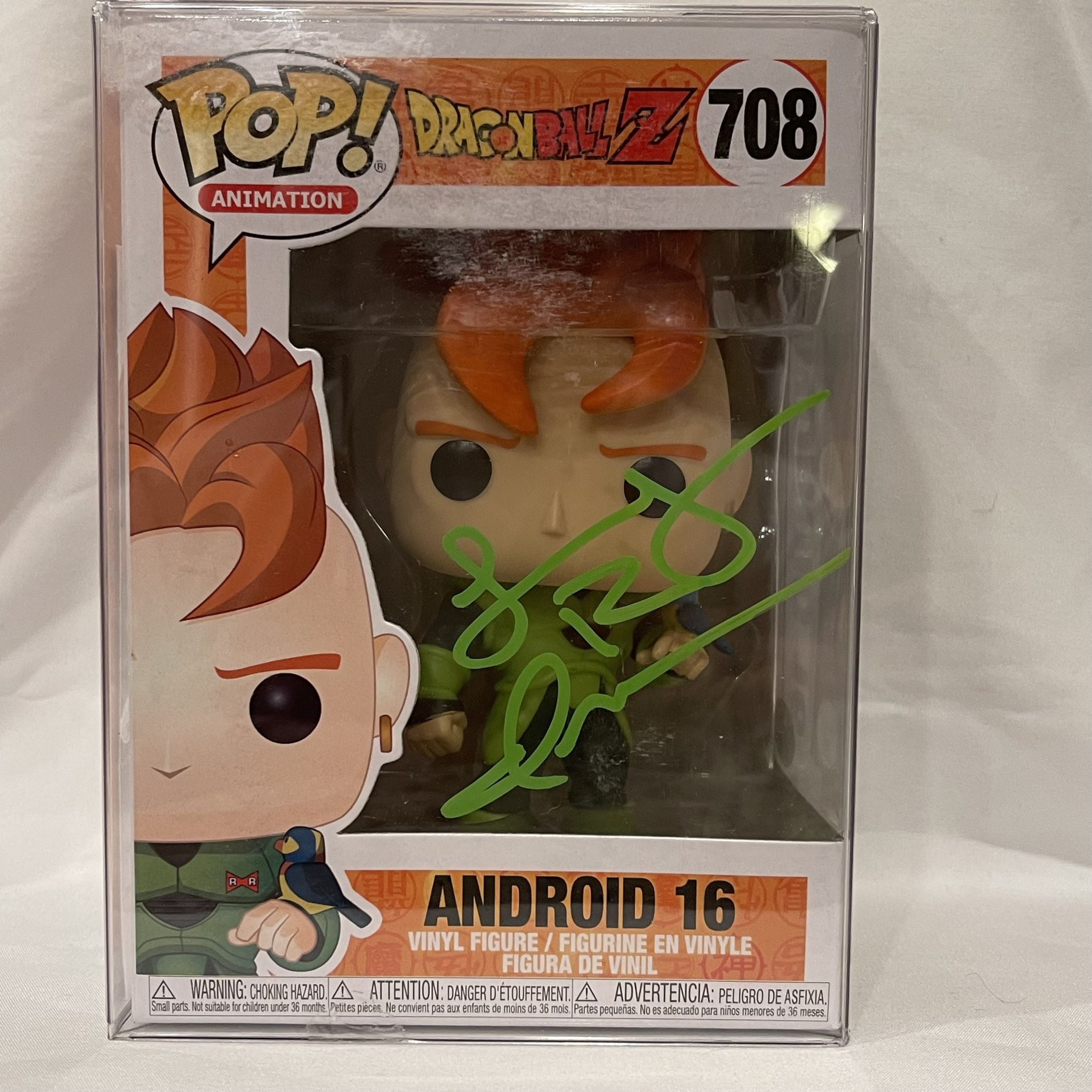 Funko Pop Autographed Android 16 #708