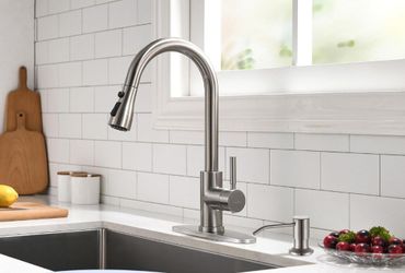 Kitchen Sink Faucet with Soap
Dispenser, Kitchen Faucet with Stainless