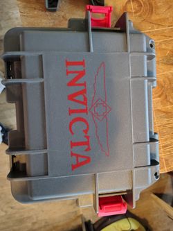 Invicta Watch Storage Case Red/Grey