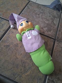 Soft Body musical glow worm with Striped Outfit