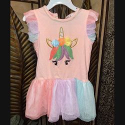 Girls Unicorn 🦄 Dress 2-4T