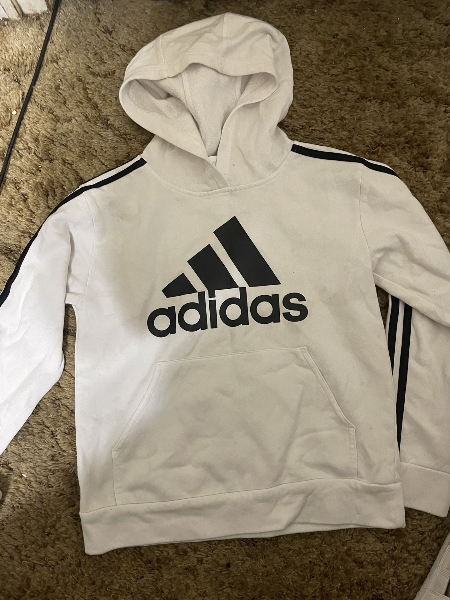 Adidas White Hoodie 