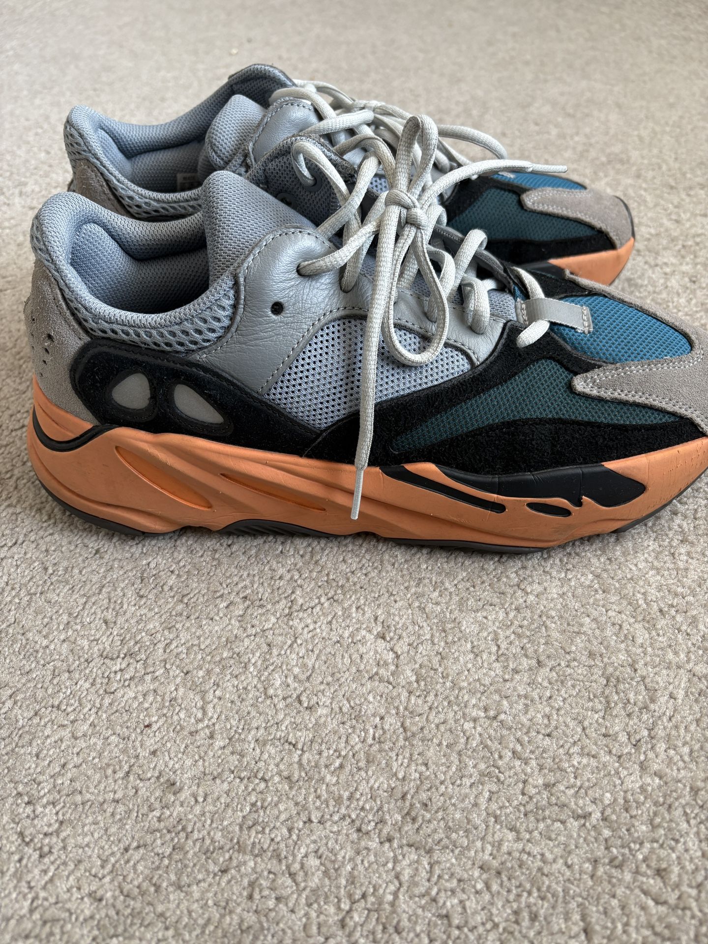 Size 10.5 adidas Yeezy Boost 700 Wash Orange Light Wear