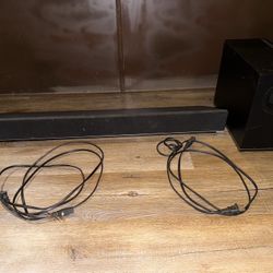 Vizio Sound Bar And Subwoofer