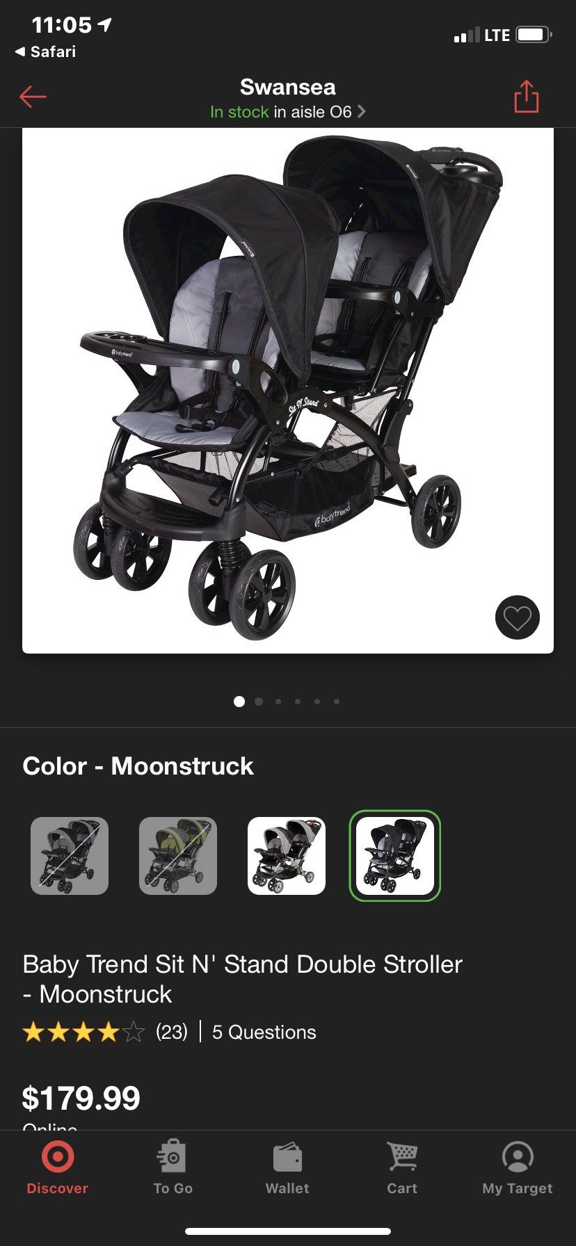 STILL ACAILAE Sit N’ Stand Double Stroller (used Twice Only)