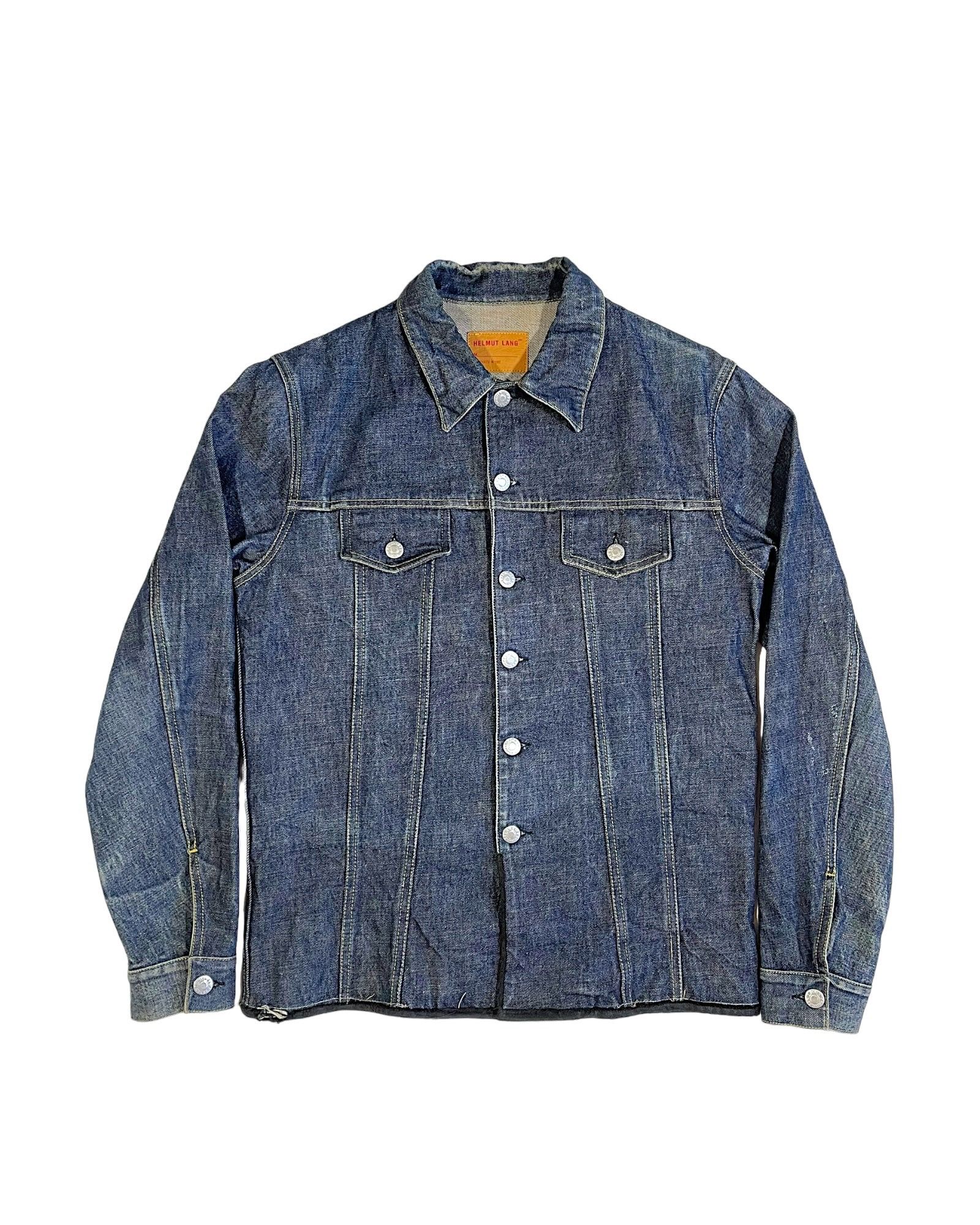 Helmut Lang 1997 Canvas Hem Denim Jean Jacket