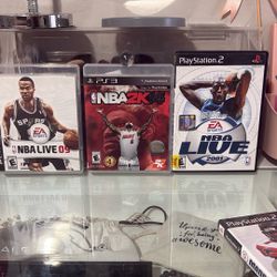 NBA 2k 14 PS3 NBA Live 09 PS3 NBA Live 2001 Ps2