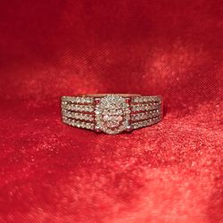 10k Yellow Gold Diamond Round Cut Ring 0.46 ctw