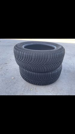 2 - 215/60r16 Michelin Tires Cross Climate 2 90% Treads C