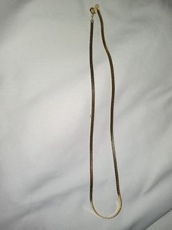 Gold Herringbone Chan Necklace 