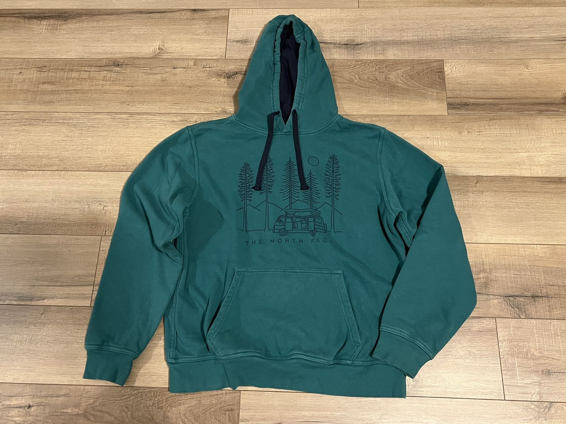 The North Face Men's Green Hoodie Sweatshirt Camper Van Size L HTF