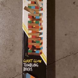 NEW Giant Glow Tumbling Bricks Yard Game (2 ft. tall)