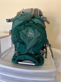 BACKPACK, KELTY BABY CARRIER PACK, it was only used twice; child weight minimum-16 pounds, maximum-40 pounds; cross streets are Arapaho & Waterview