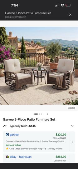Patio set