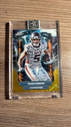 Drake london gold /50 from new topps chrome cosmic hobby exclusive