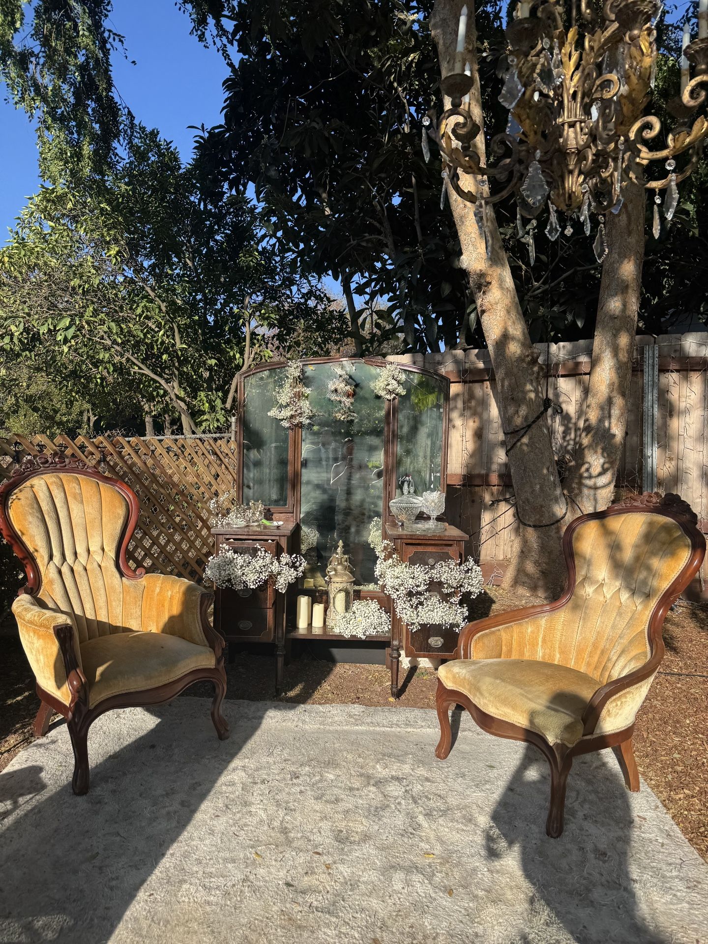 Vintage Gold Chairs