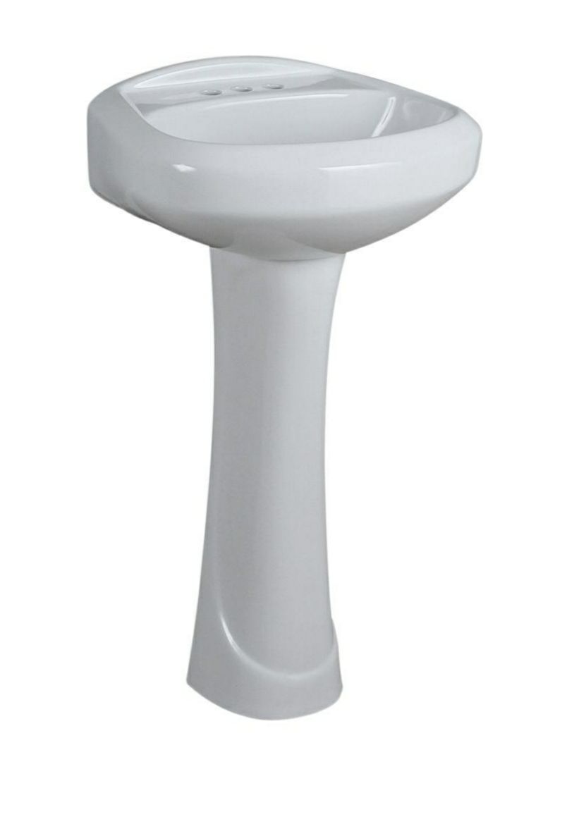 2 sets Glacier Bay pedestal sinks.