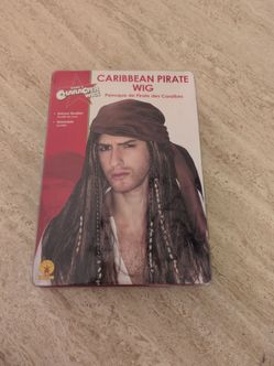 Caribbean Pirate Wig - Captain Jack Sparrow - Halloween Costume Men's Wig - Brand New In Package, Rubie's #51181