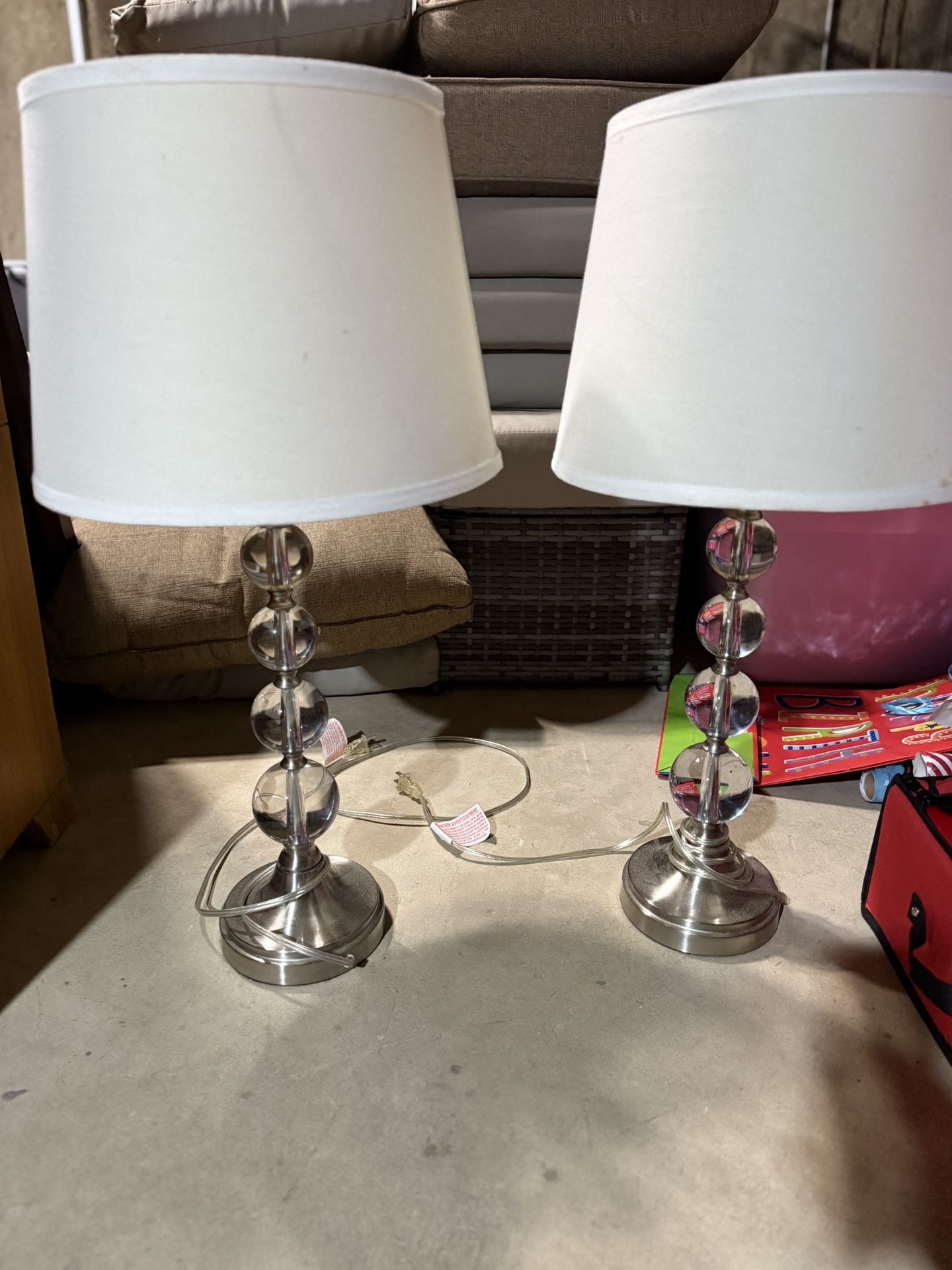 Set Of Lamps With Shades
