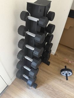 Workout dumbbell set