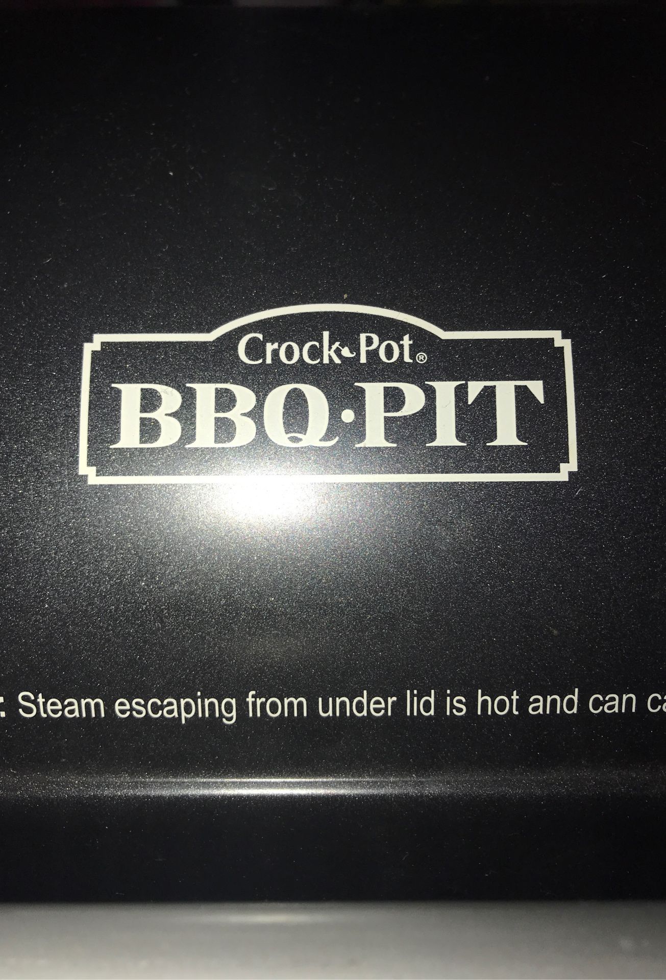 Crock pot BBQ pit