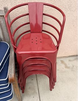 Patio dining chairs x4