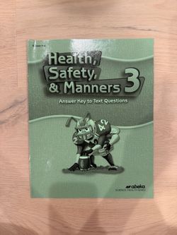 Abeka 3rd grade Health, Safety & Manners 3 Answer Key