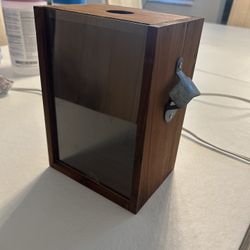 Wall Mounted Bottle Opener And Holder 